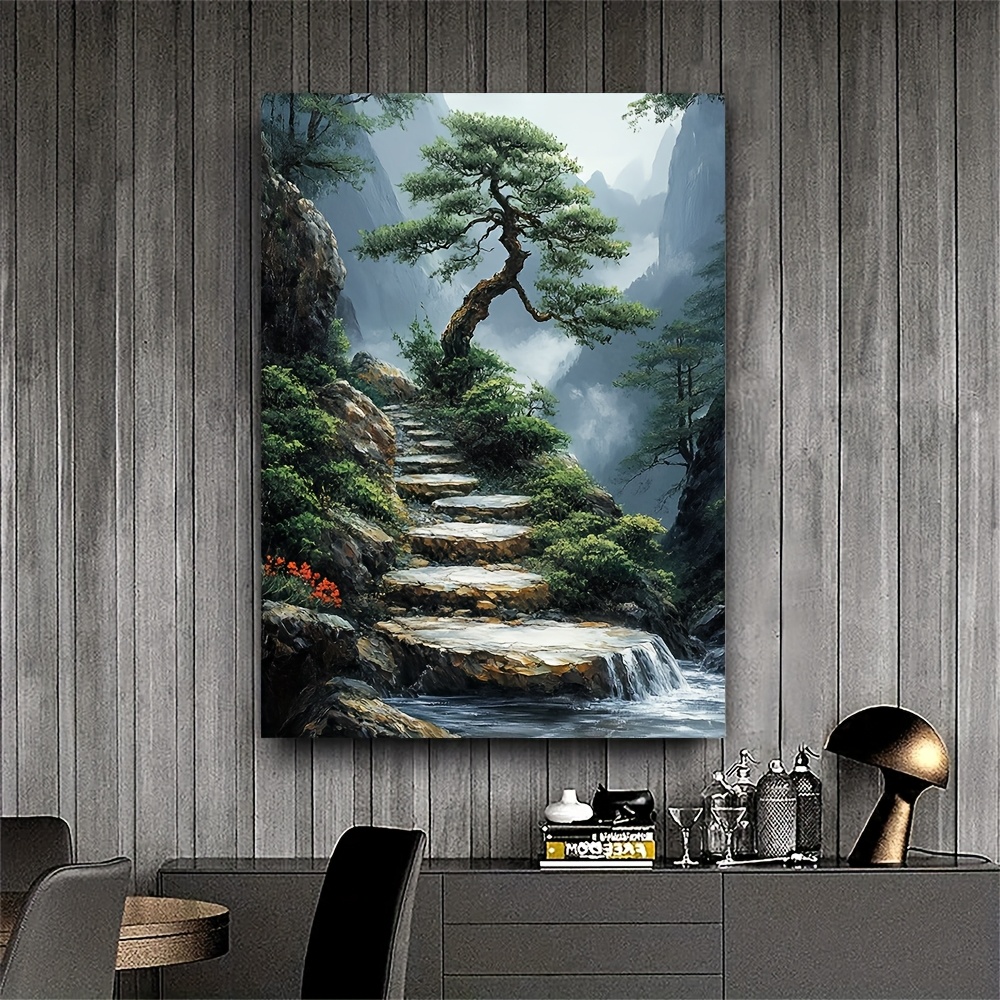 Zen Garden Canvas Artwork Feat - Bonsai Vertical Garden recension och pris