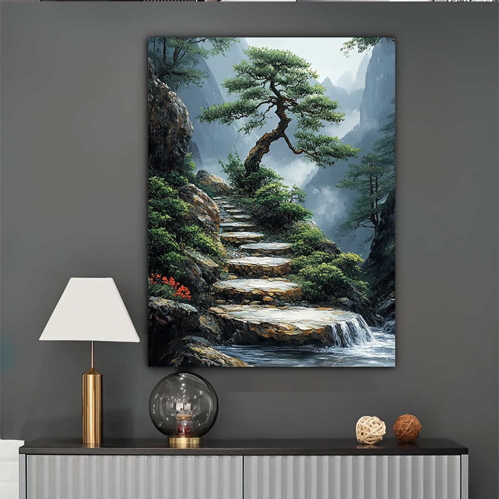 Zen Garden Canvas Artwork Feat - Bonsai Vertical Garden recension och pris