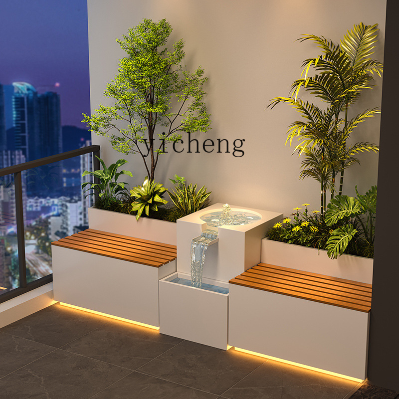 Garden Balcony Flower Box Sitt - Bonsai Garden Fountain recension och pris