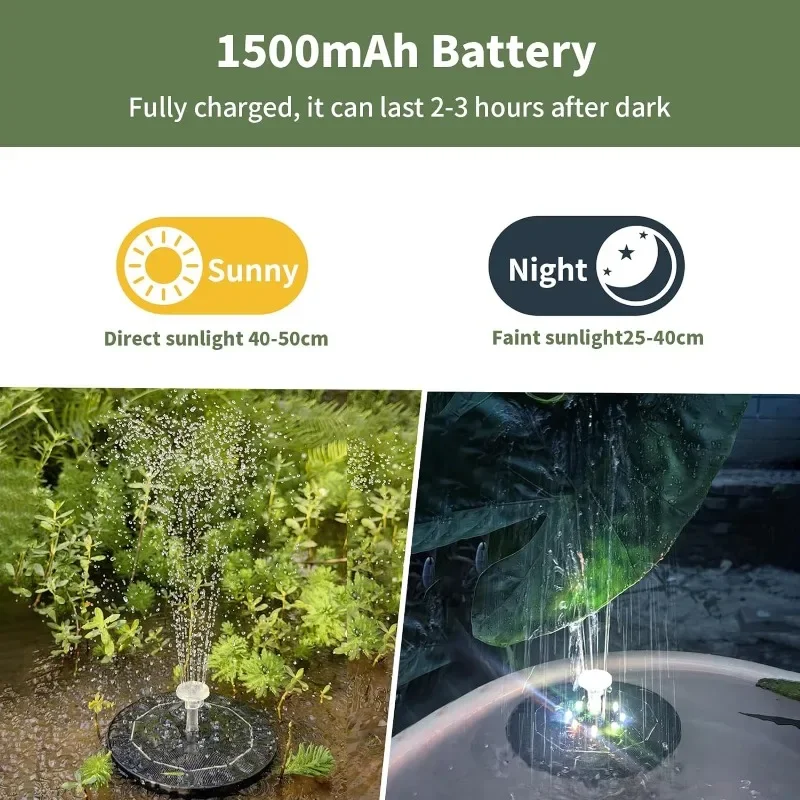 Fountain Light 7 Colors LED Li - Bonsai Garden Fountain recension och pris