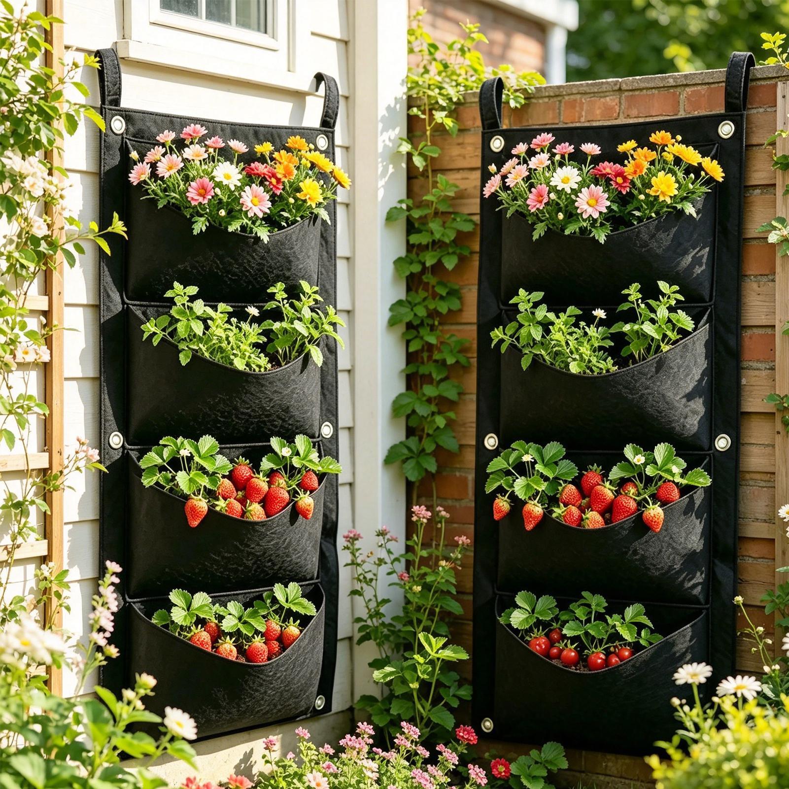 2pcs Wall Hanging Planting Bag - Bonsai Vertical Garden recension och pris