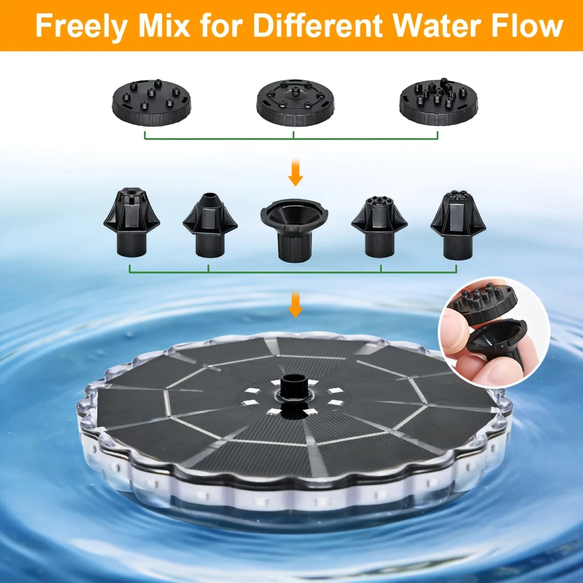 3.5W Outdoor Solar Fountain fo - Bonsai Garden Fountain recension och pris