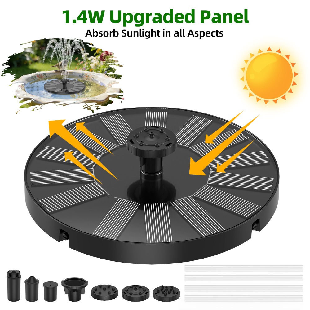 New 1.4W Solar Fountain Stable - Bonsai Garden Fountain recension och pris