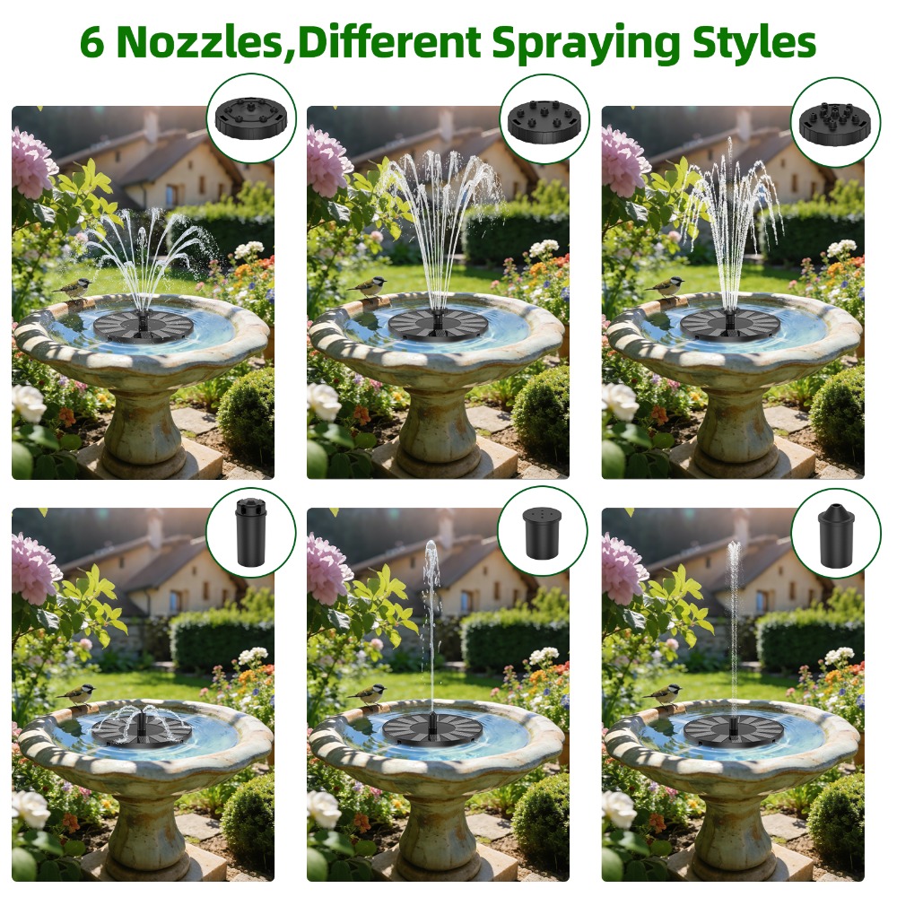 New 1.4W Solar Fountain Stable - Bonsai Garden Fountain recension och pris