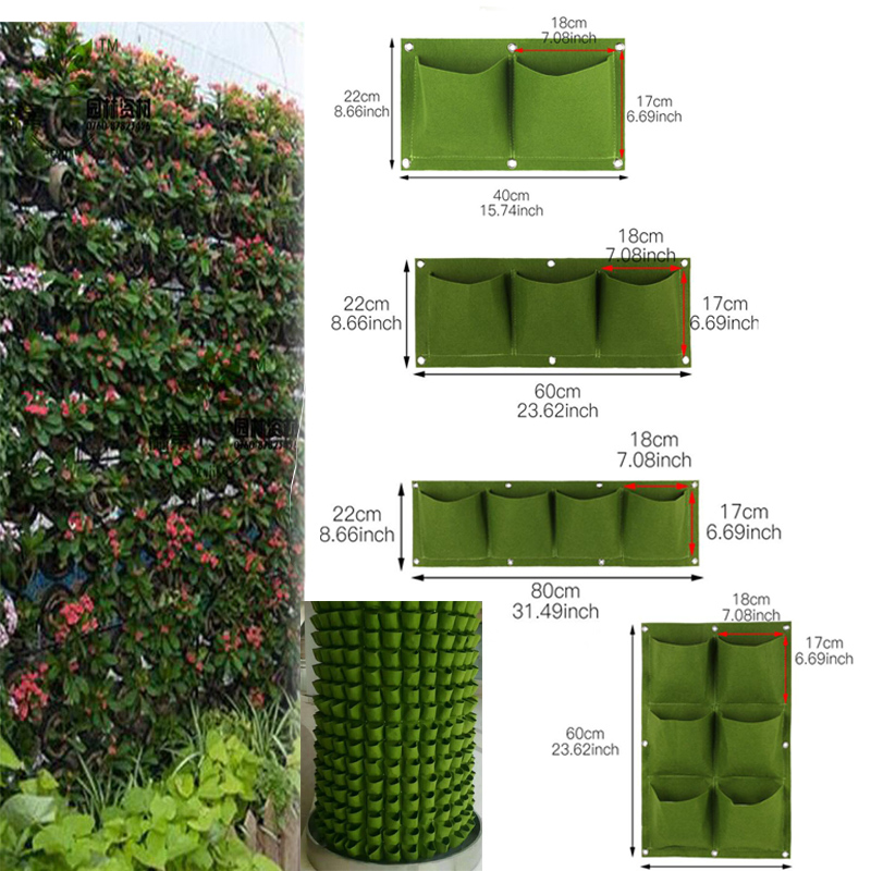 Wall Hanging Planting Bags Poc - Bonsai Vertical Garden recension och pris