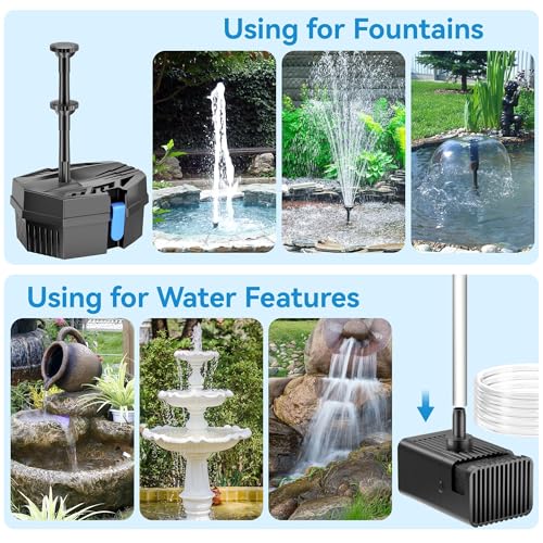 8W Solar Fountain Pump With 30 - Bonsai Garden Fountain recension och pris
