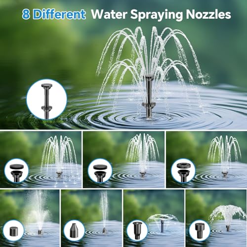 8W Solar Fountain Pump With 30 - Bonsai Garden Fountain recension och pris