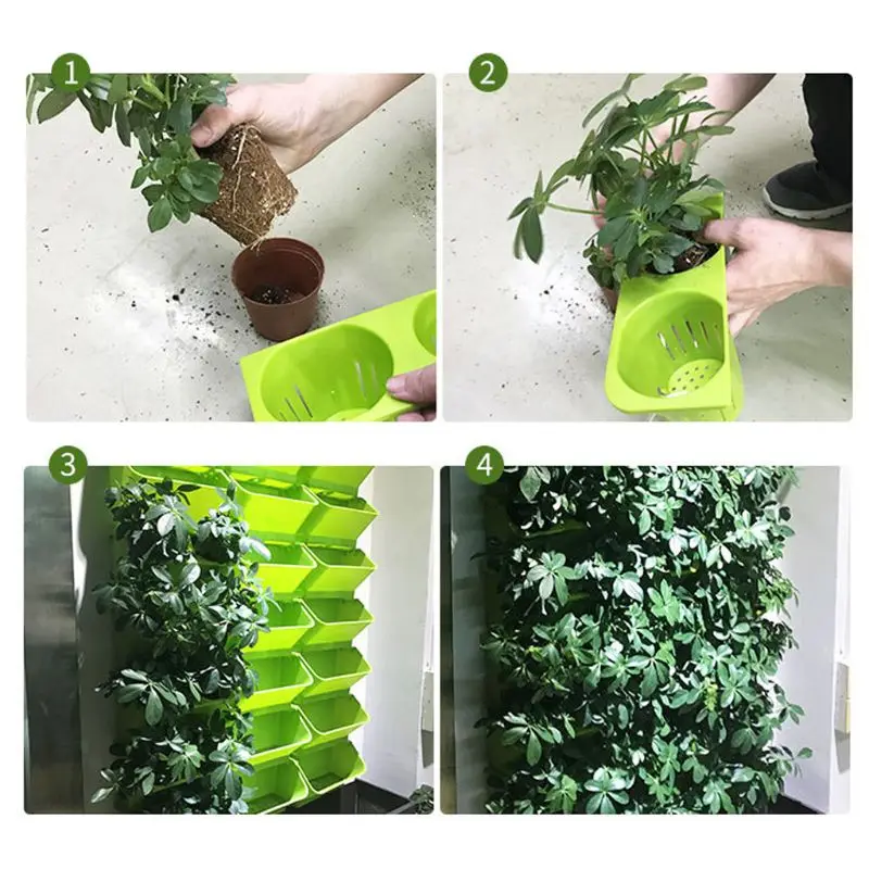 Stackable Flower Pot Wall Hang - Bonsai Vertical Garden recension och pris