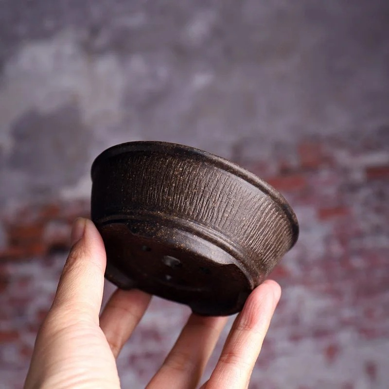 Ceramic Circle Bowl Bonsai Pot - Bonsai Vertical Garden recension och pris