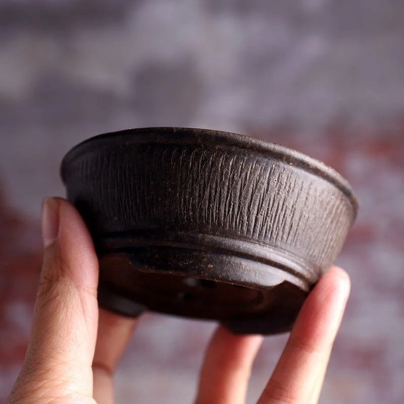 Ceramic Circle Bowl Bonsai Pot - Bonsai Vertical Garden recension och pris