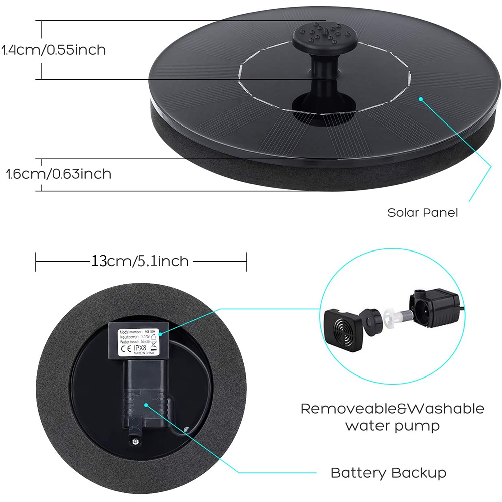 Waterfall Fountain Mini Solar  - Bonsai Garden Fountain recension och pris